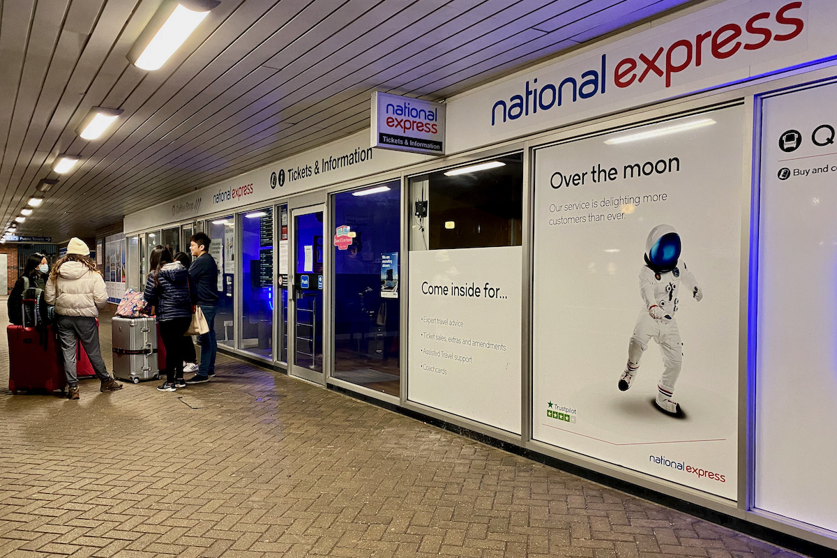 National Express Depot in the Early Hours