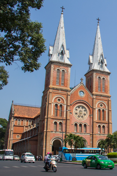 Notre Dame Cathedral in Ho Chi Minh City in Vietnam