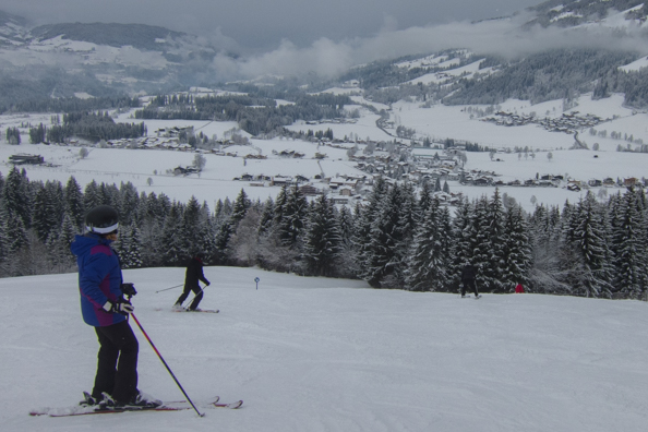 On the slopes above Westendorf, Austria