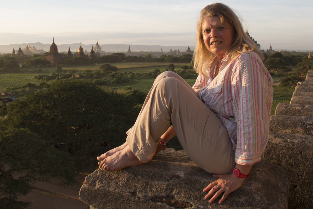 On Top of the Shwe San Daw Temple in Bagan, Myanmar  6024