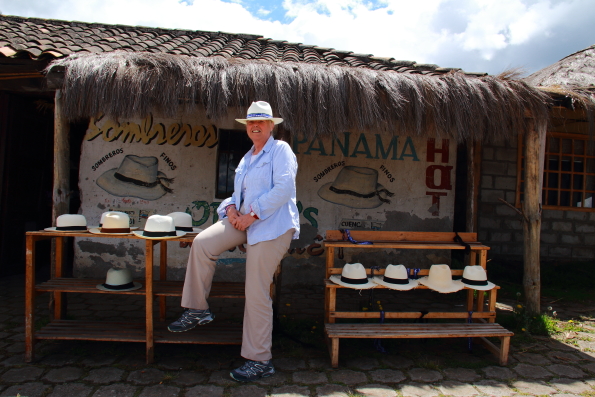 A Panama hat shop in Ecuador