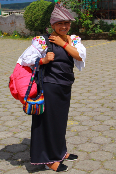 An Otavaleno girl in Ecuador