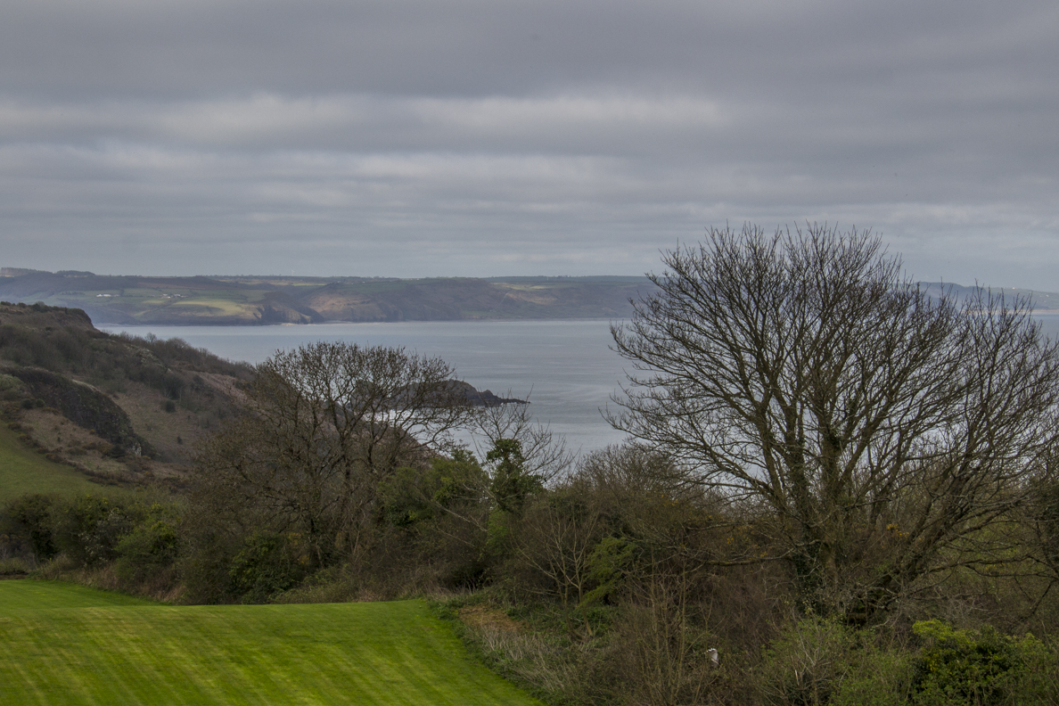 Panorama from Allen's View on the Coastal Path above Tenby Pembrokeshire, Wales  6434