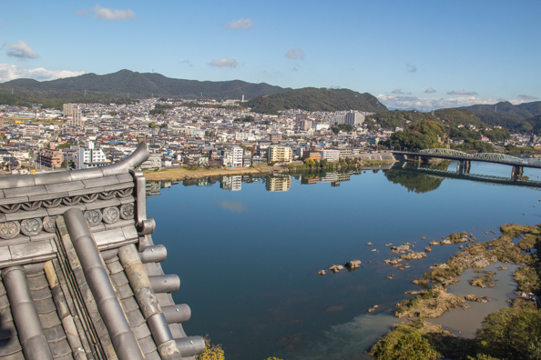 Panoramic view of Inuyama from Inuyama Castle in Japan