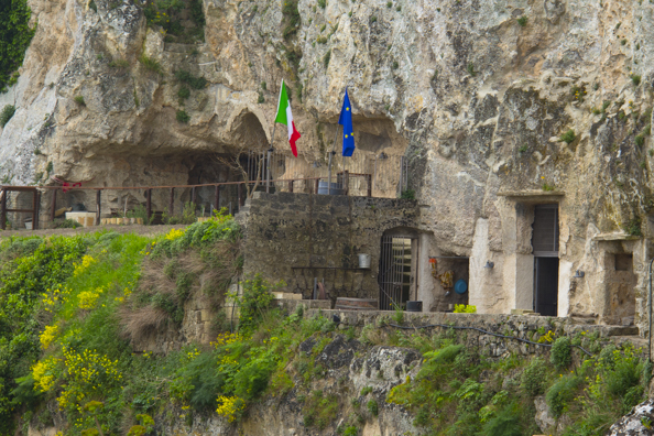 Private monastery and museum in Sasso Caveoso, Matera in Italy