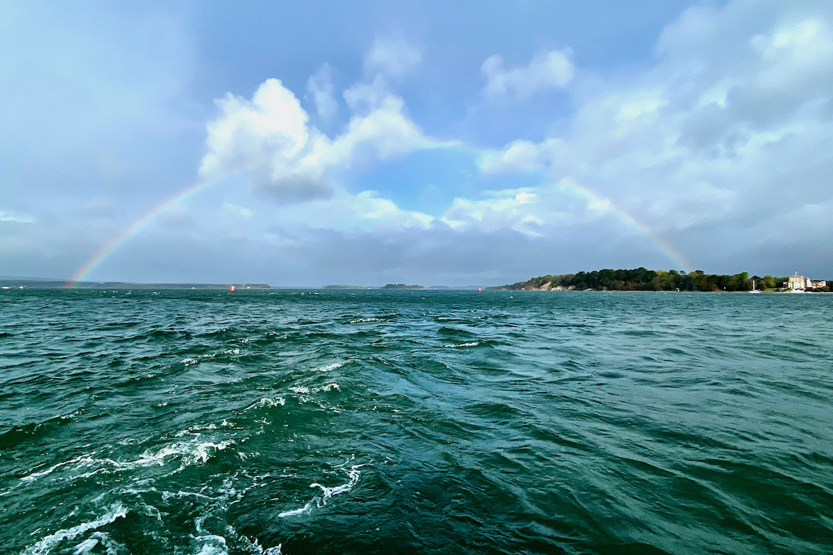Rainbow Arching over Poole Harbour in Dorset