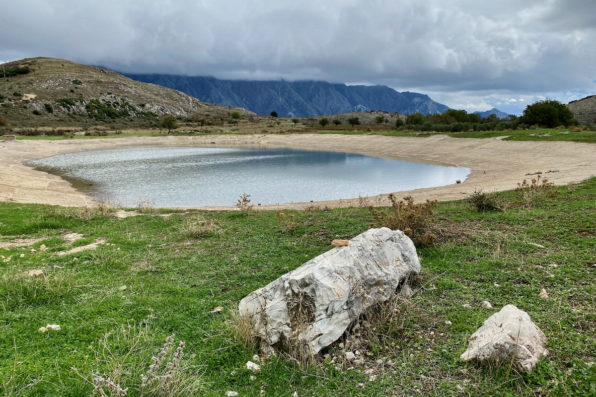 Reservoir near Piluri in Albania