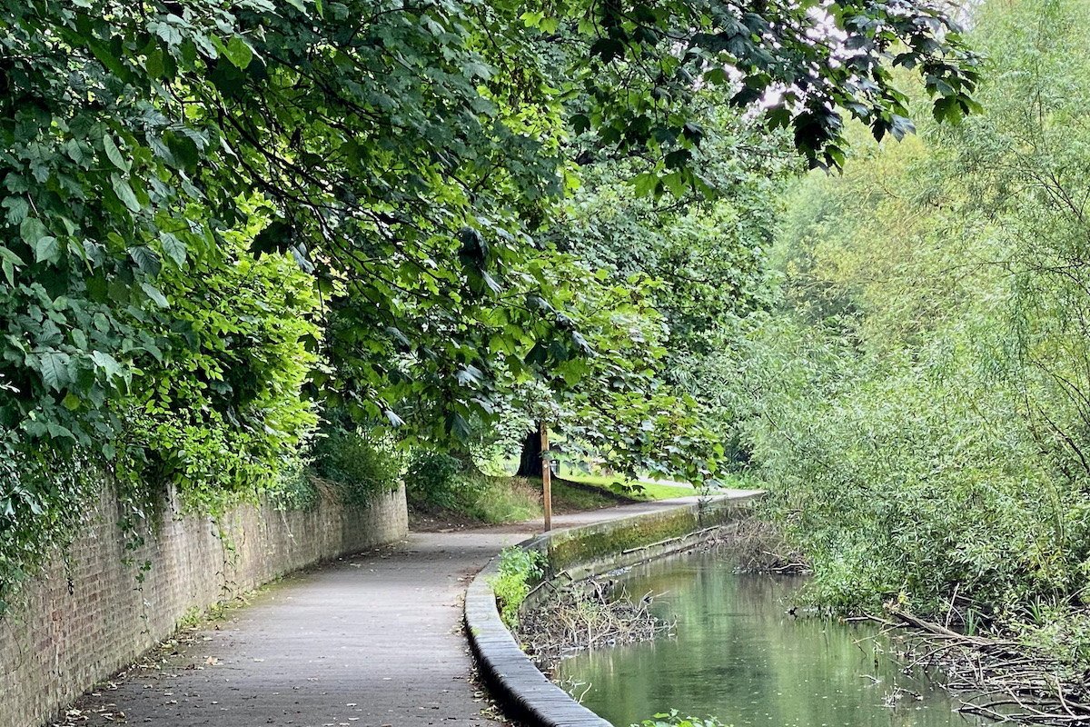 Riverside Walk in Oxhey Park, Watford