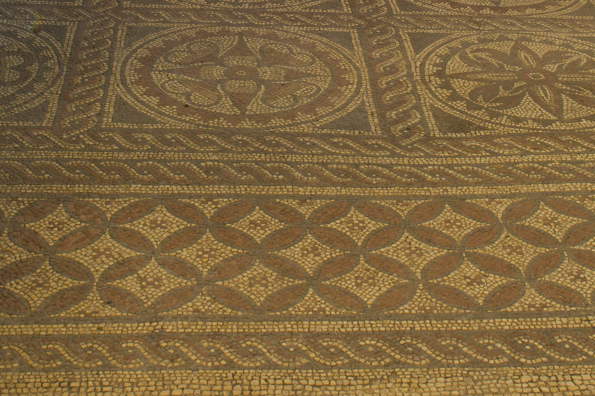 Roman mosaic in Verulamium Park St Albans