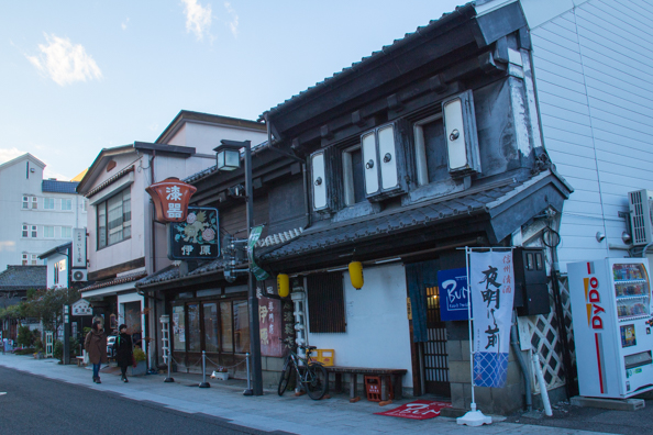 Samurai buildings on Nachamachi-dori St in Matsumoto, Japan