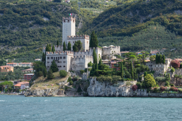 Scaligeri Castle in Malcesine on Lake Garda, Italy