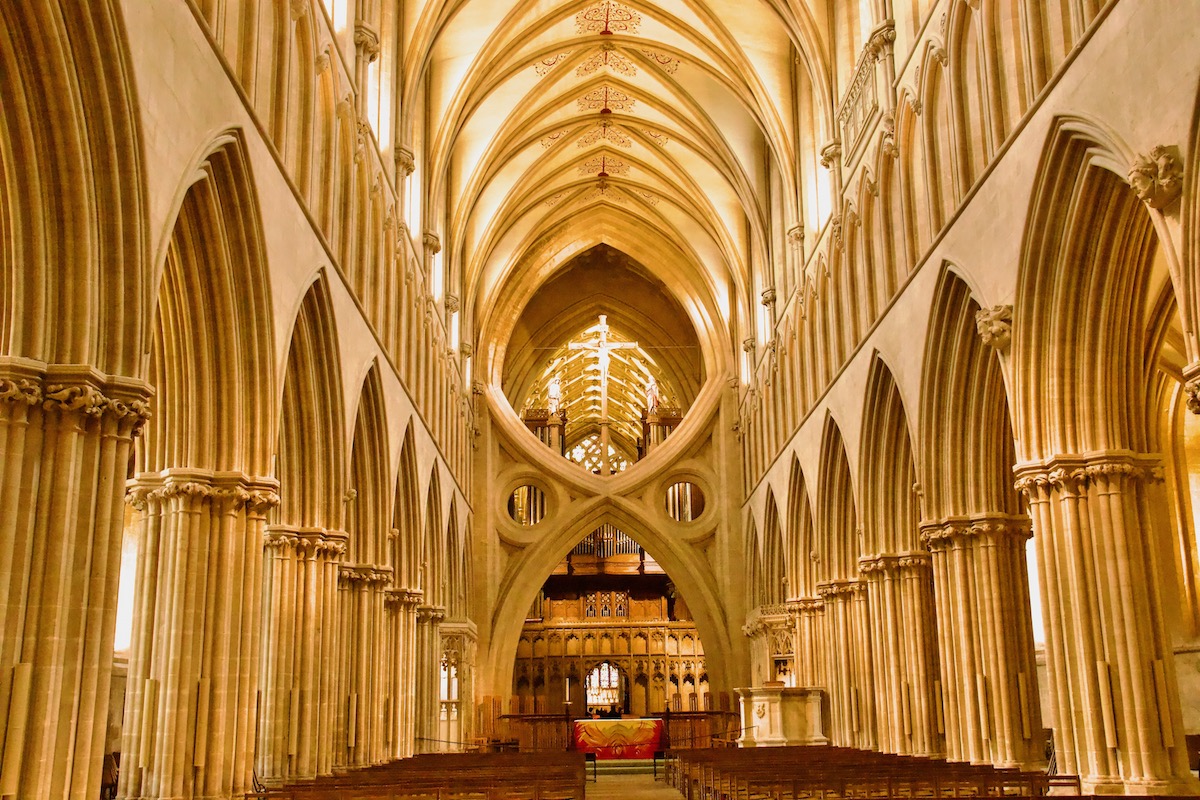 Scissor Arches in Wells Cathedral, Wells in Somerset