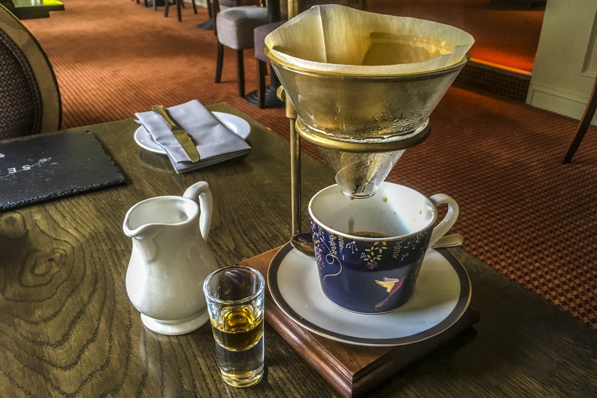Selassie de Savary coffee at the Eastbury Hotel in Sherborne, Dorset 0920