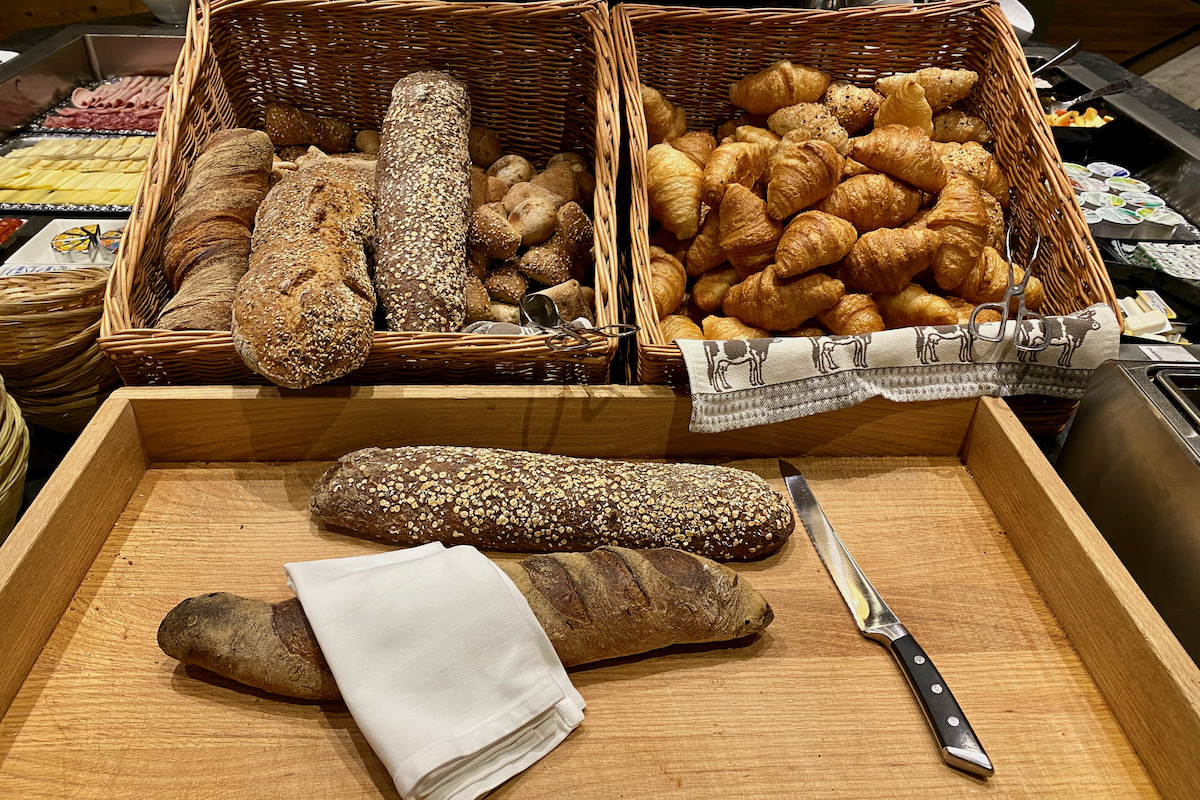 Selection of Breads and Rolls at Hotel Steinmattli in Adelboden, Switzerland