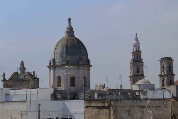 Skyline of the old town of Monopoli in Puglia, Italy -