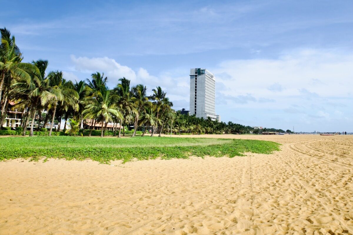 Negombo Beach in Front of Jetwing Beach Hotel in Sri Lanka
