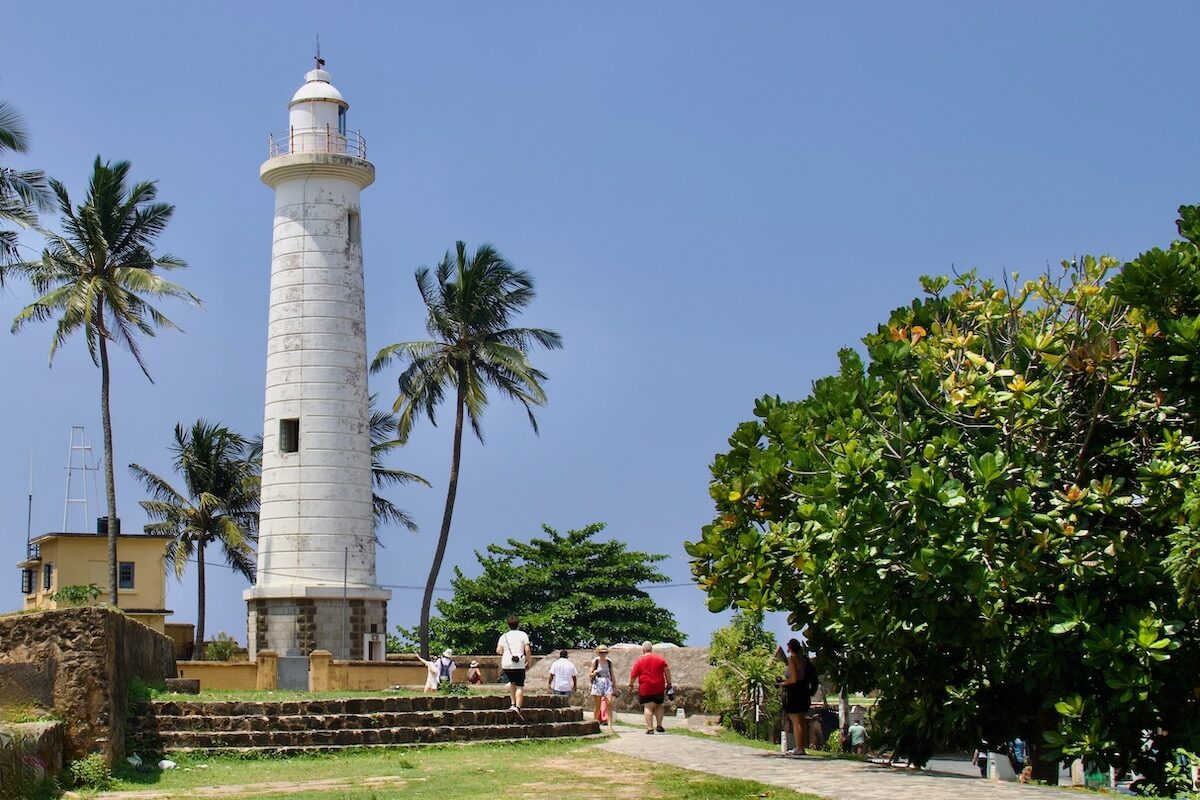 The Lighthouse inside Galle fort in Galle, Sri Lanka