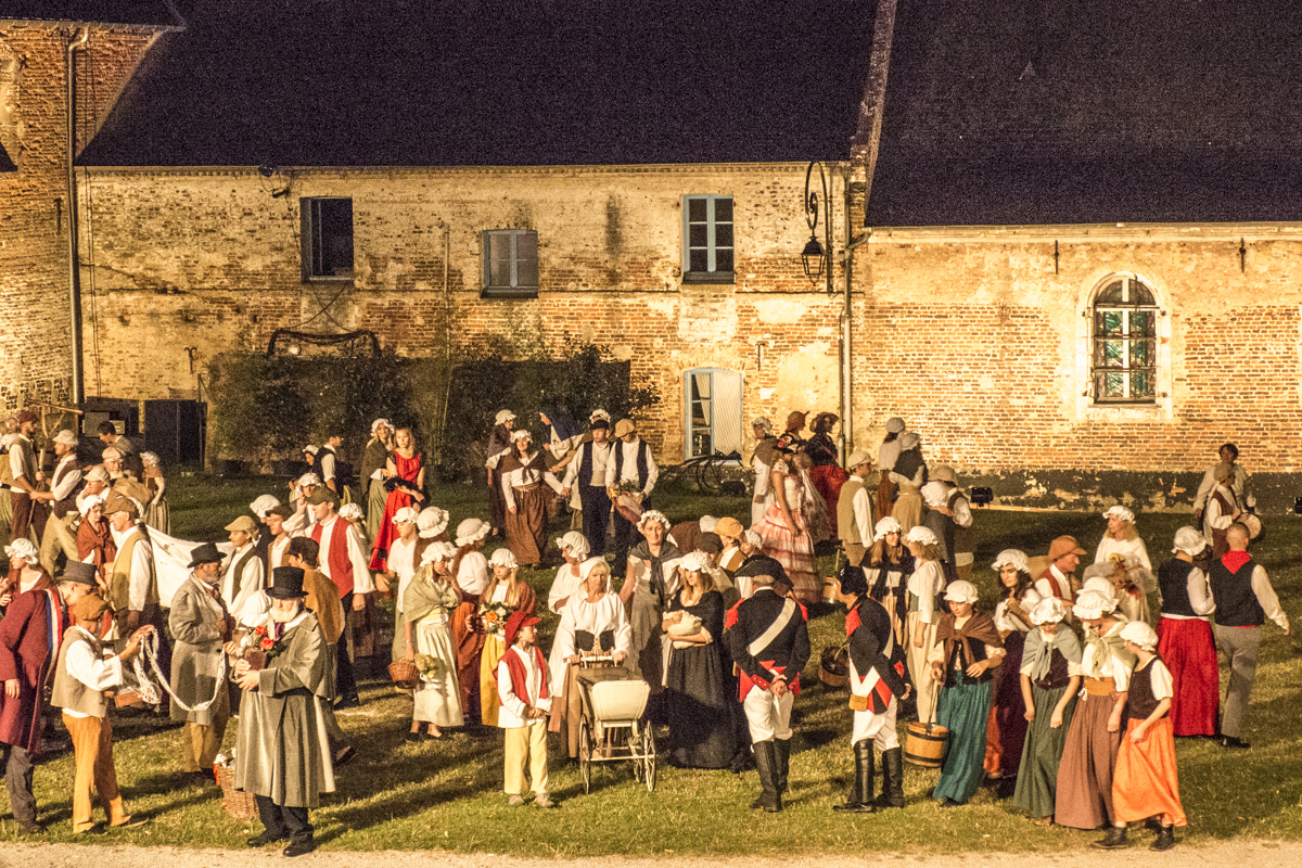 Son et Lumière festival of Les Misérables in Montreuil sur in Pas de Calais, France    8050363