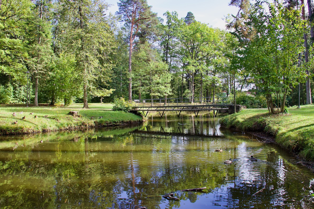 Spārites Park in Gulbene, Vidzeme in Latvia