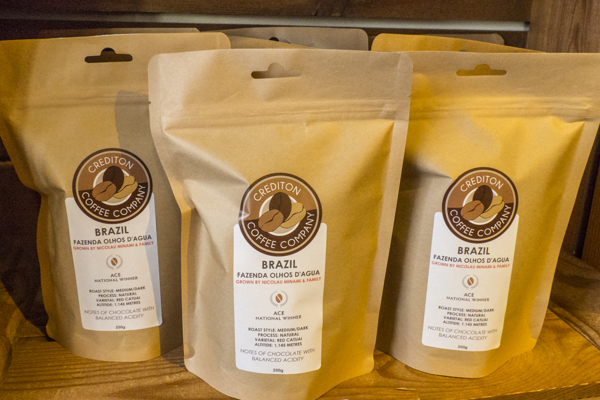 Speciality Coffee on Sale at Crediton, Devon 070570