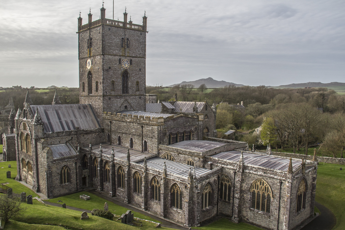 St David's Cathedral in St David's City, Pembrokeshire in Wales 5927
