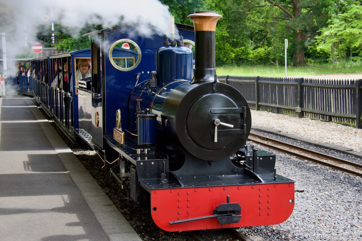 Steam Train at Exbury Gardens in Hampshire