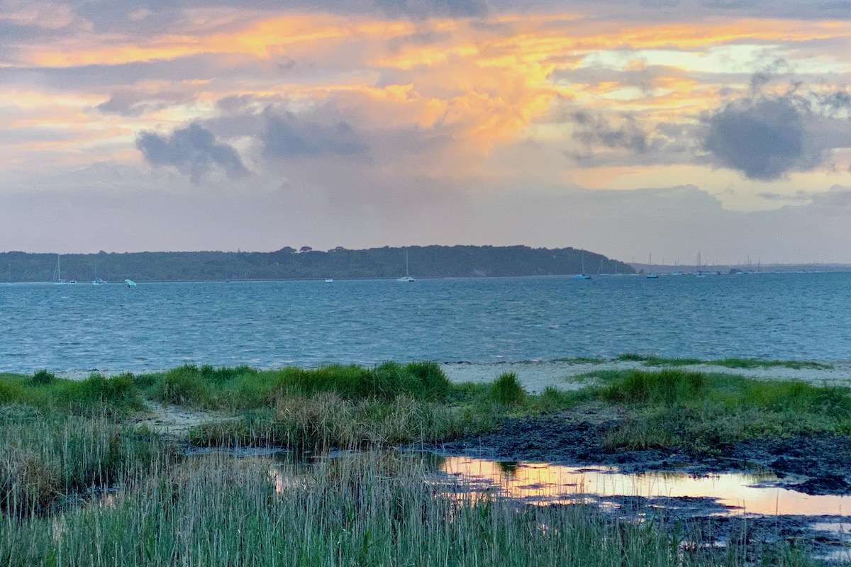Sun Sets over Poole Harbour in Dorset