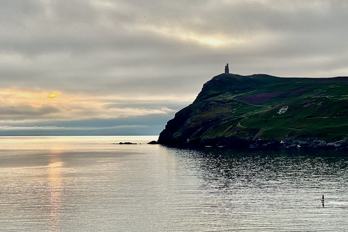 Sun Sets over Port Erin on the Isle of Man