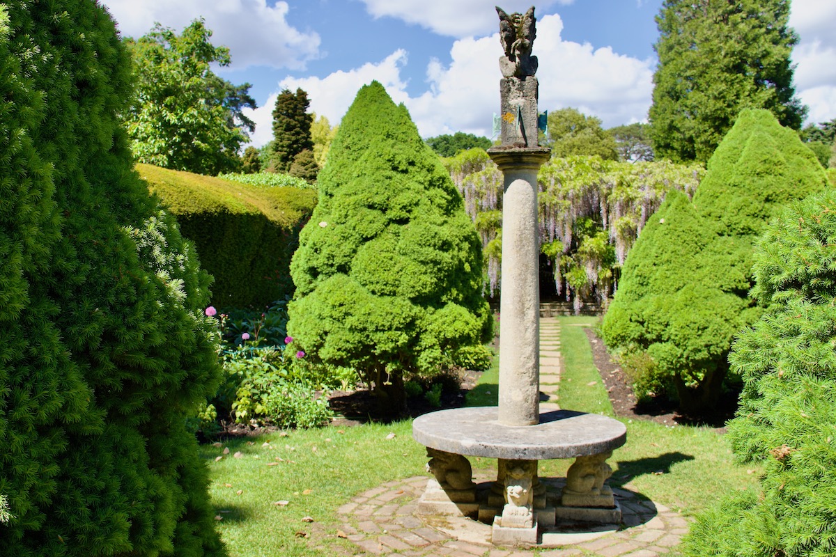 Sundial Garden at Exbury Gardens in Hampshire