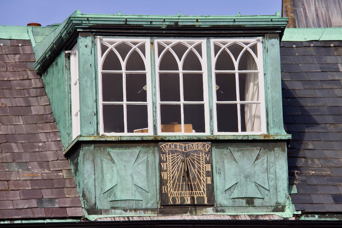 Sundial on the Temple Buildings in Romsey, Hampshire