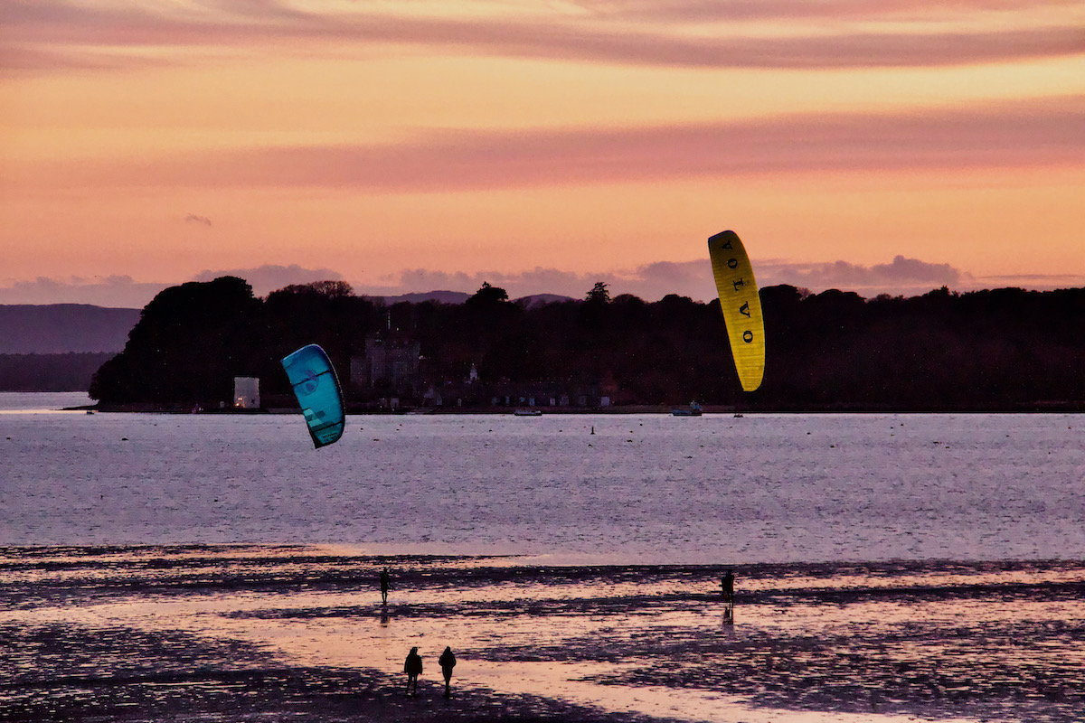 Sunset over Poole Harbour in Dorset