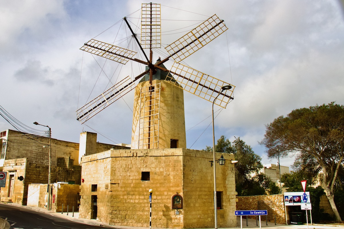 Ta’ Kola Windmill in Xagħra in Gozo, Malta