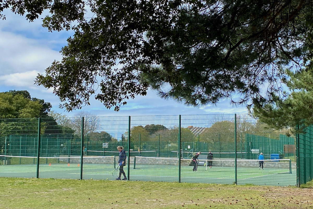 Tennis in Poole Park, Poole in Dorset