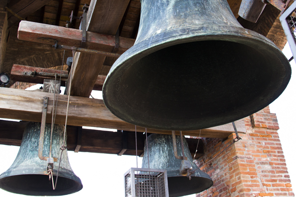 The bells in the Clock Towerr in Lucca, Tuscany in Italy