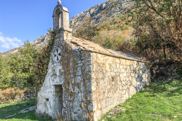 The Church of Our Lady of Health in Upper Brela, Croatia
