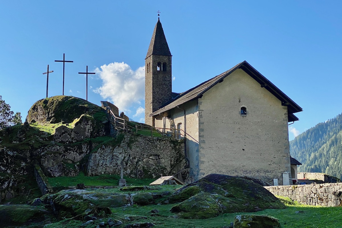 The Church of San Stefano in Carisolo, Italy