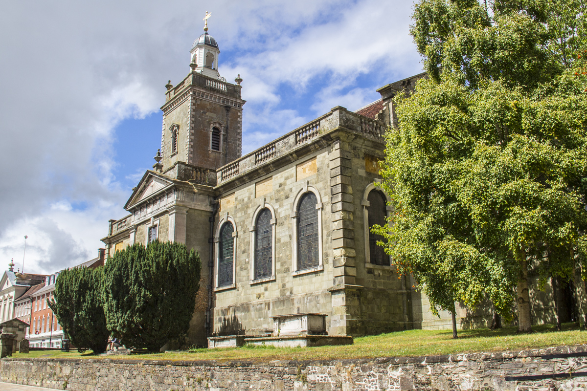 The Church of St Peter and St Paul in Blandford Forum, Dorset UK 1785