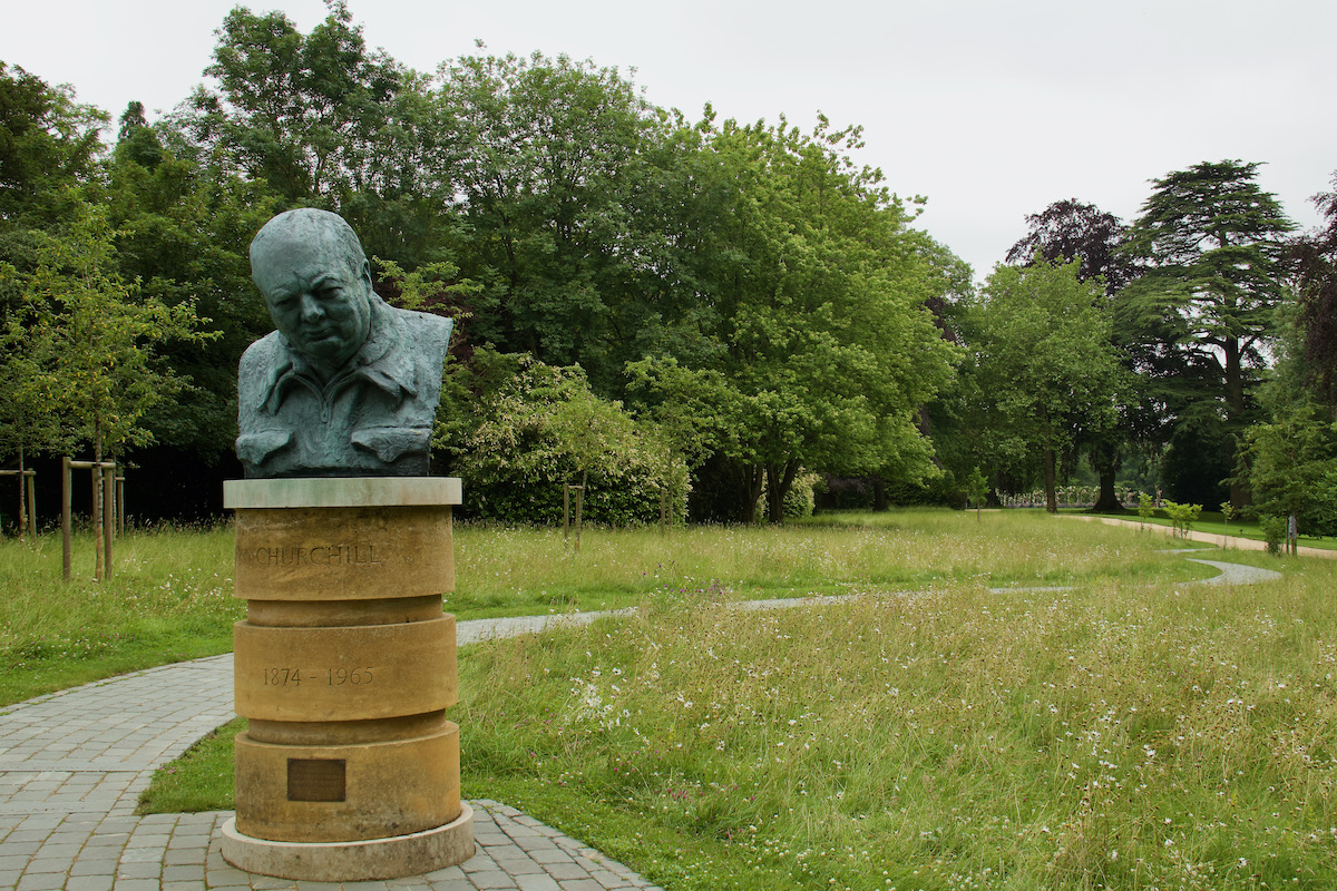 The Churchill Memorial Garden at Blenheim Palace in Woodstock