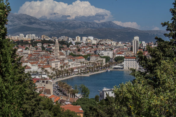 The city of Split in Croatia from Marjan Hill