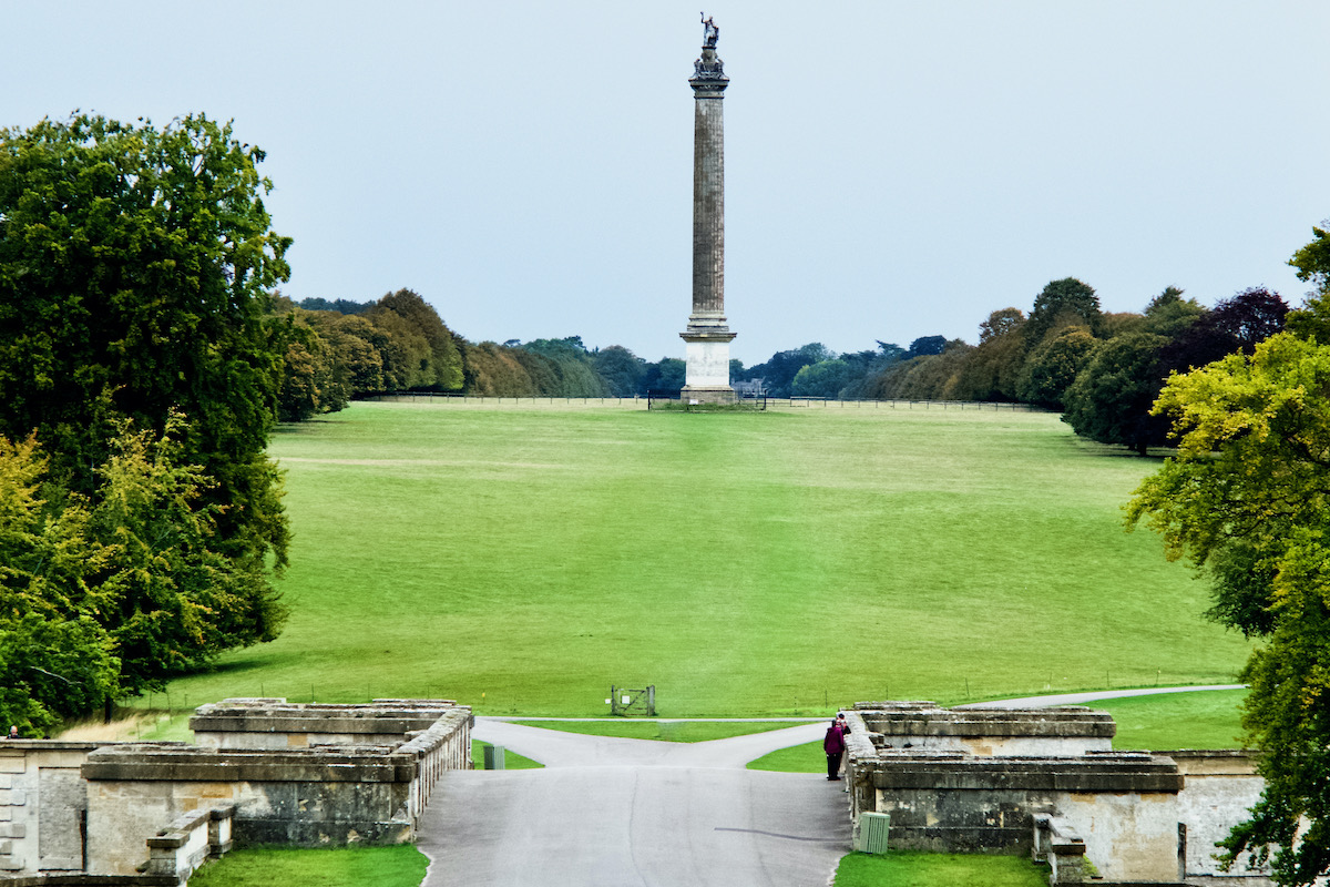 The Column of Victory at Blenheim Palace in Woodstock