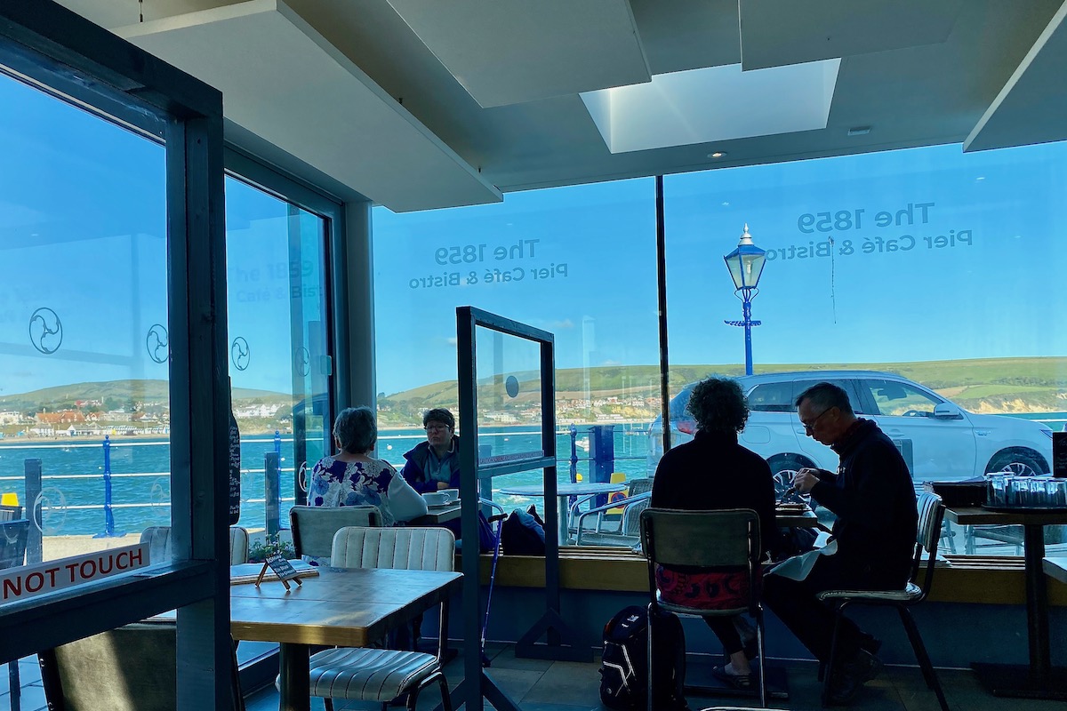 The Charming Café on the Pier in Swanage