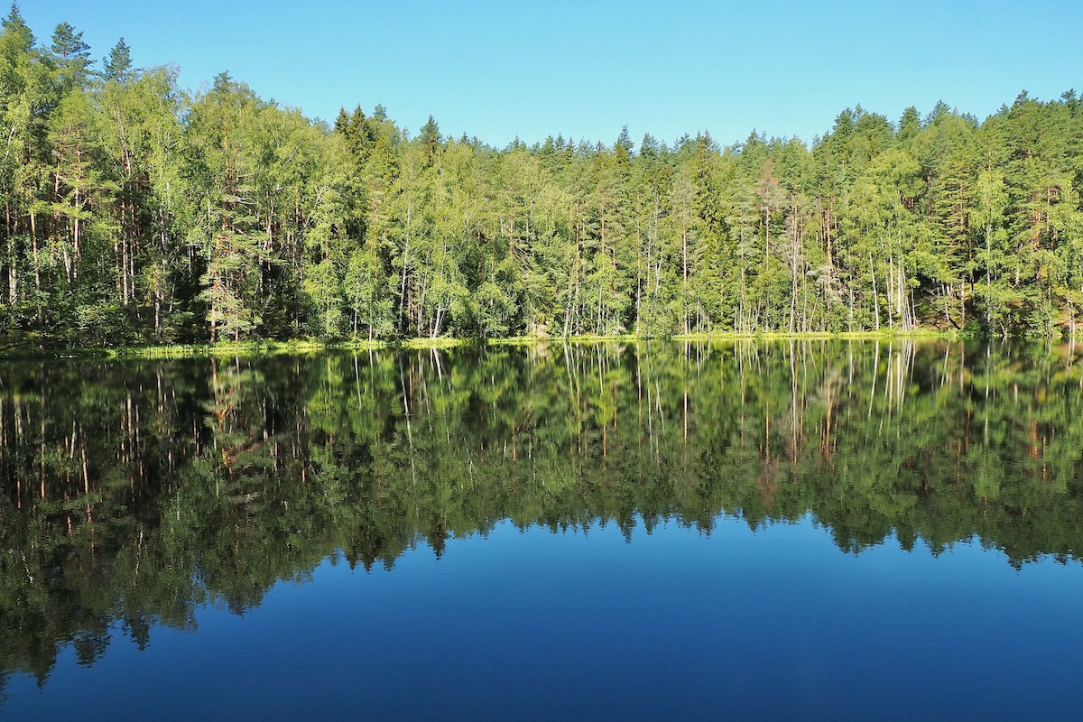 The Devil's Lake in Latgale, Latvia