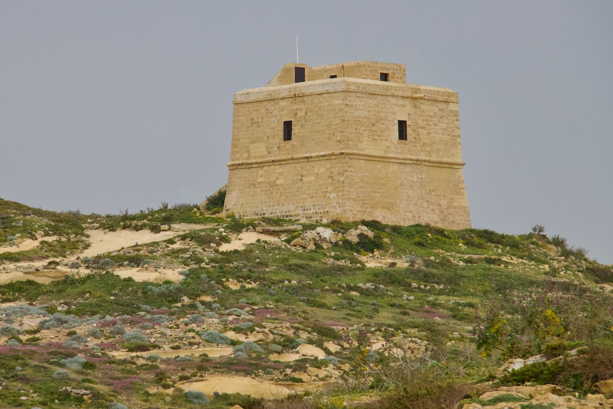 The Dwejra Tower in Gozo, Malta