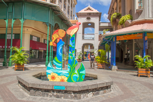 The entrance to Le Caudan Waterfront in Port Louis on Maurtius