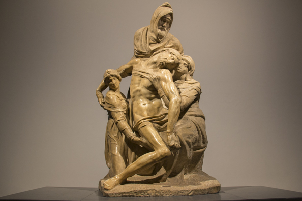 The Florentine Pietà in the museum Opera del Duomo in Florence, Tuscany, Italy