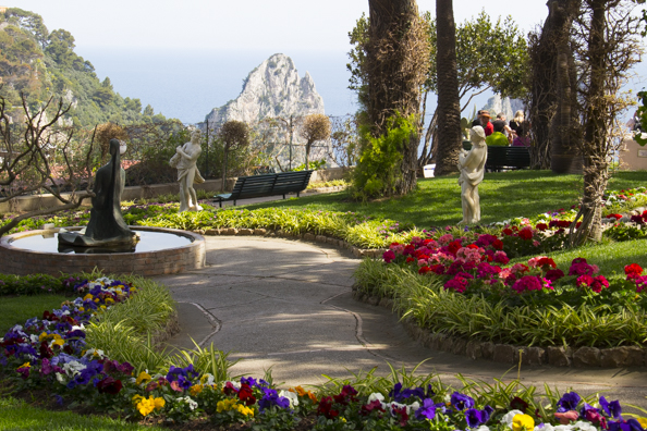 The Gardens of Augustus on the island of Capri