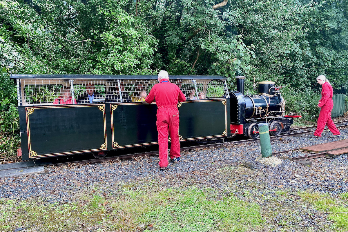 The Great Laxey Mine Railway Ready to Depart
