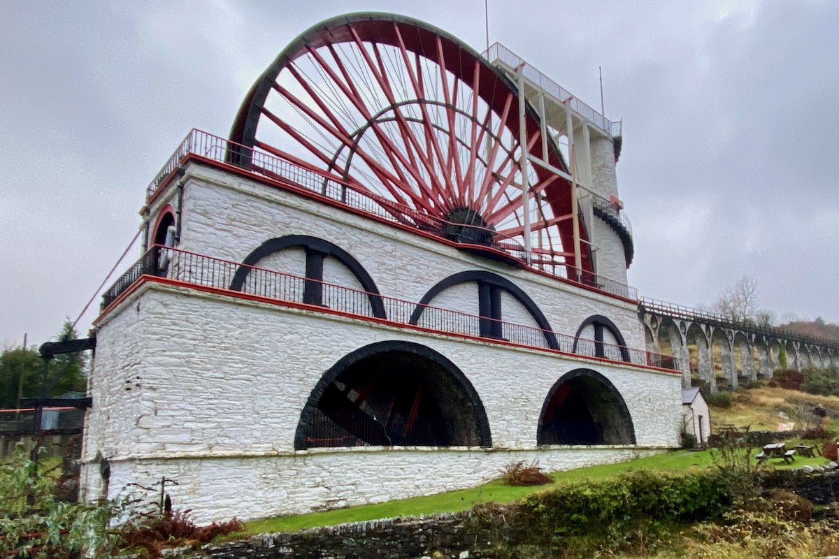 The Great Laxey Wheel at Laxey on the Isle of Man
