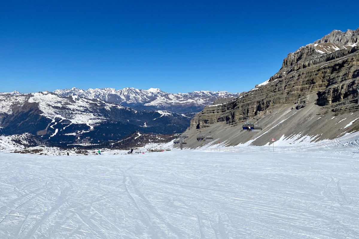 The Grosté Ski Area in Madonna di Campiglio, Trentino, Italy
