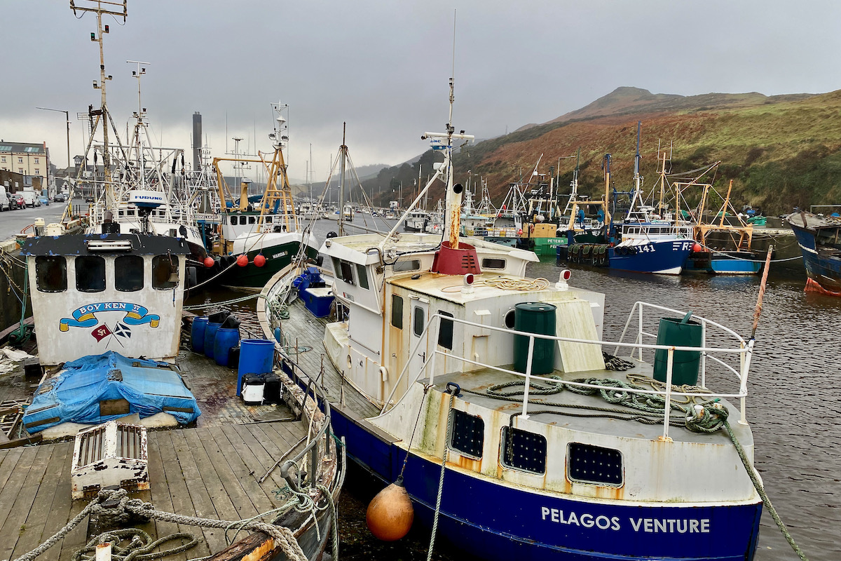 The Harbour in Peel on the Isle of Man